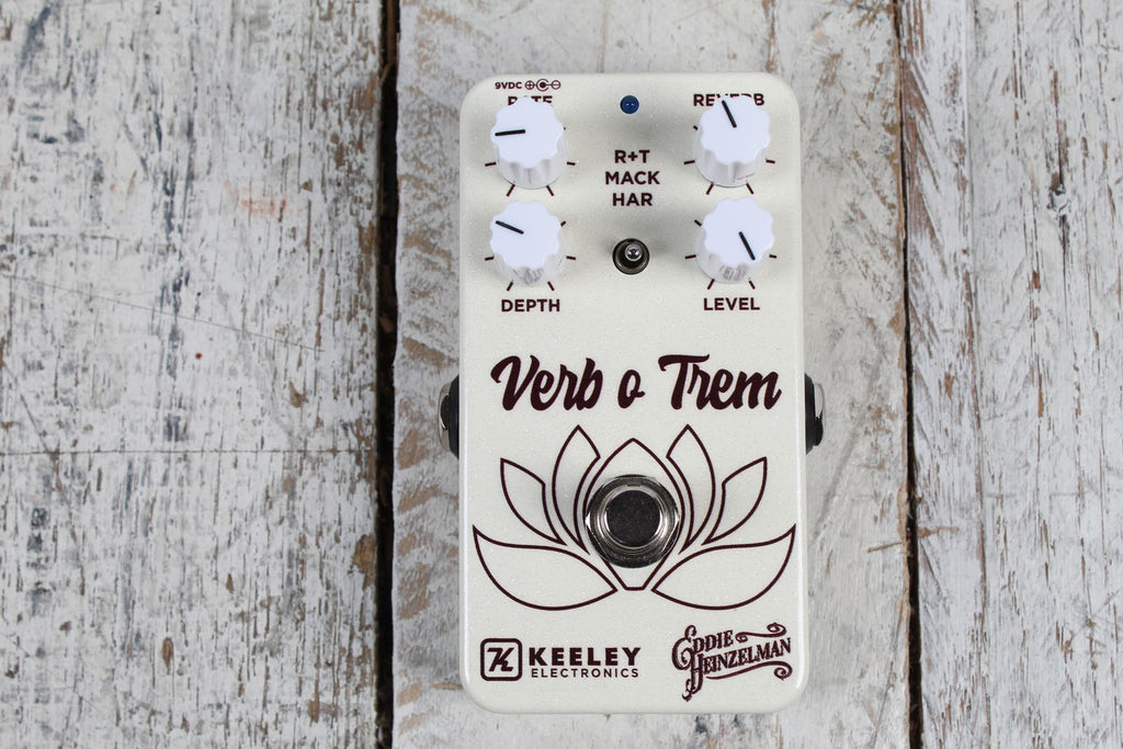 Keeley Verb o Trem Eddie Heinzelman Reverb / Tremolo Pedal Guitar Effects Pedal