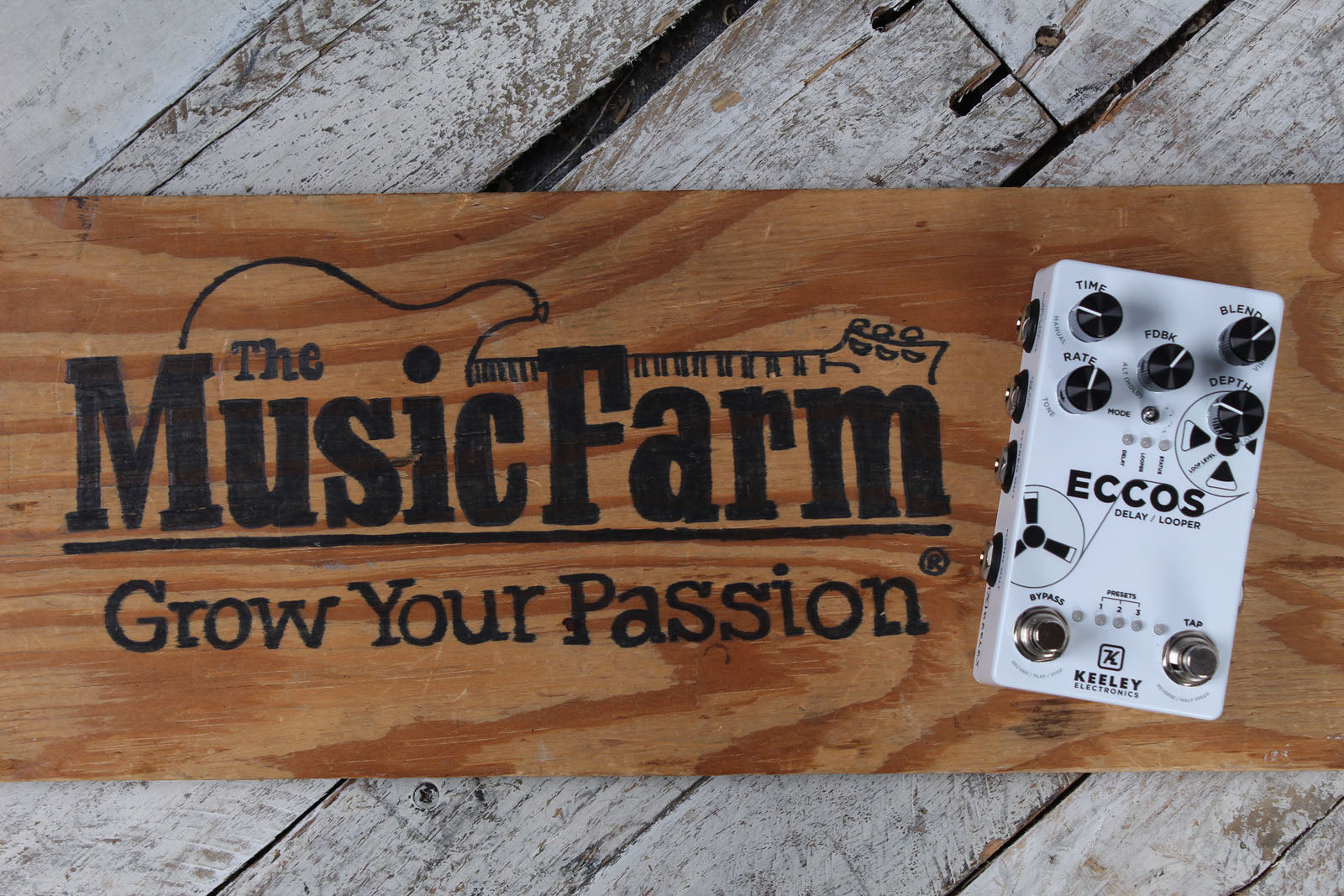 Keeley ECCOS Delay / Looper Pedal Electric Guitar Delay and Loop Effects Pedal Secondary image