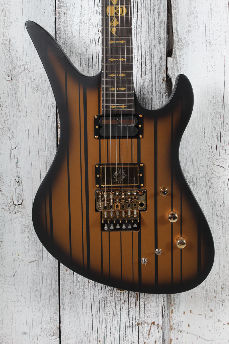 Schecter Synyster Gates Custom-S Electric Guitar Satin Gold Burst Finish