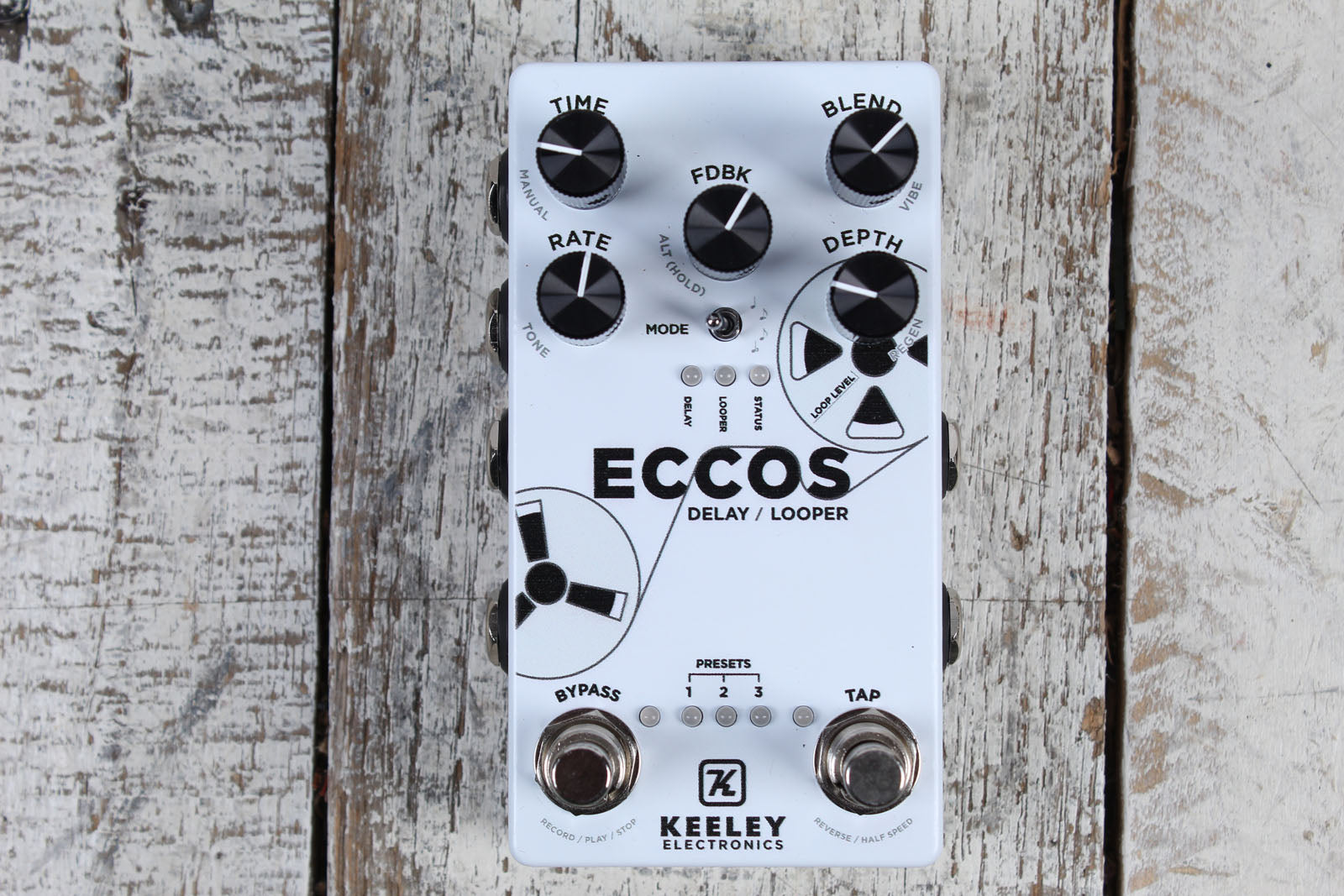 Keeley ECCOS Delay / Looper Pedal Electric Guitar Delay and Loop Effects Pedal Main image