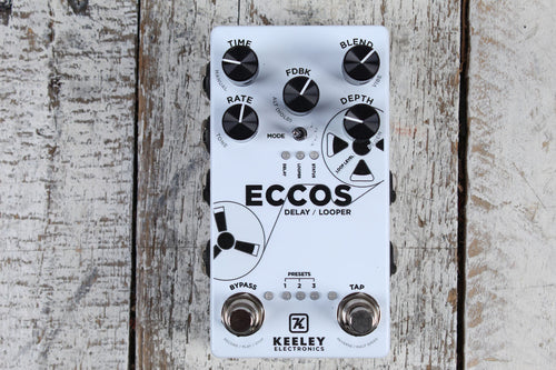 Keeley ECCOS Delay / Looper Pedal Electric Guitar Delay and Loop Effects Pedal