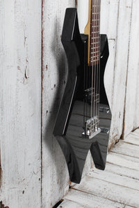 BC Rich Warlock Bass 4 String Bass Electric Guitar with Hardshell Case