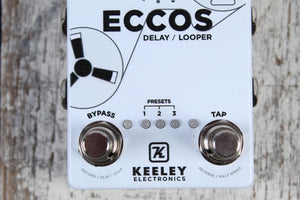 Keeley ECCOS Delay / Looper Pedal Electric Guitar Delay and Loop Effects Pedal