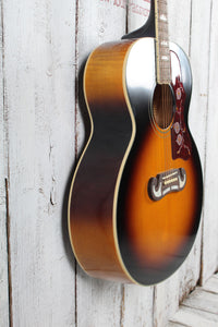 Epiphone J-200 Super Jumbo Acoustic Electric Guitar Aged Vintage Sunburst Gloss