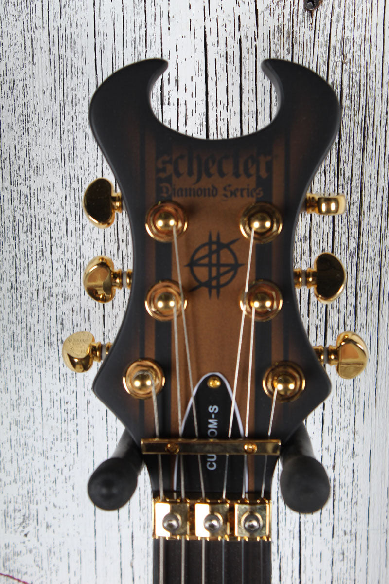 Schecter Synyster Gates Custom-S Electric Guitar Satin Gold Burst Finish