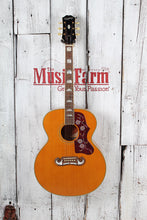 Load image into Gallery viewer, Epiphone J-200 Super Jumbo Acoustic Electric Guitar Aged Antique Natural Gloss