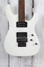Schecter C-6 Deluxe Solid Body Electric Guitar Satin White Finish