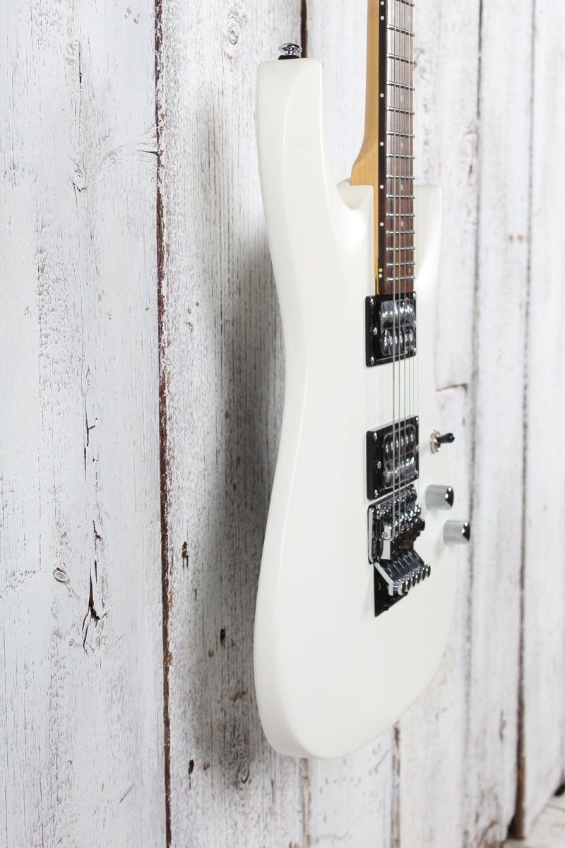 Schecter C-6 Deluxe Solid Body Electric Guitar Satin White Finish