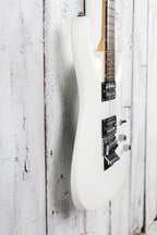 Schecter C-6 Deluxe Solid Body Electric Guitar Satin White Finish