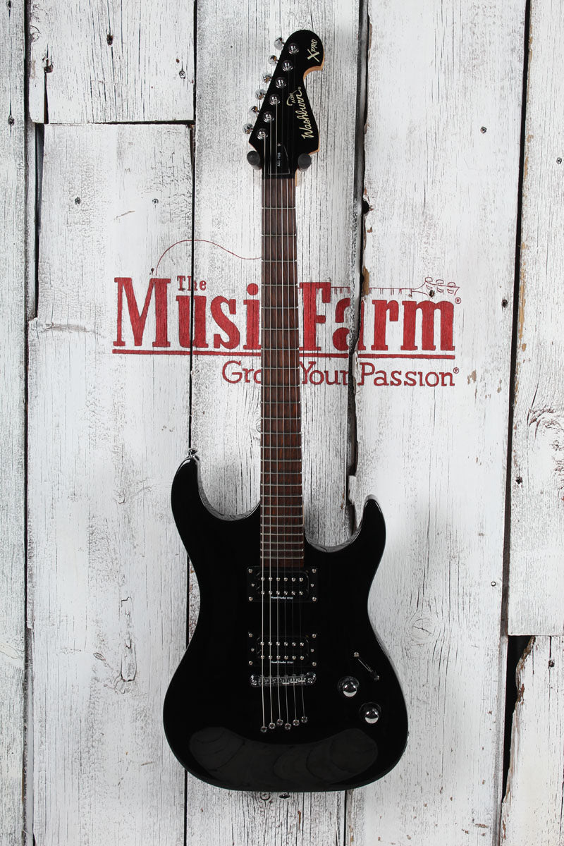 Washburn AX3 Pro Solid Body Electric Guitar Black Finish