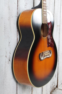 Epiphone J-200 Super Jumbo Acoustic Electric Guitar Aged Vintage Sunburst Gloss