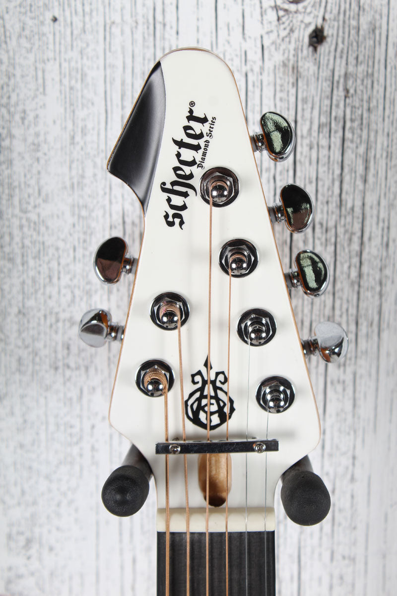 Schecter DJ Ashba Acoustic Electric Guitar Solid Spruce Top Satin White Finish