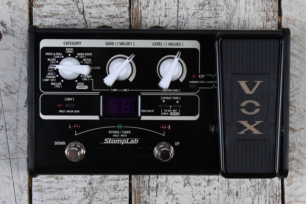 Vox StompLab IIG Modeling Effects Pedal Guitar Effects Pedal with Modeled Amps and Effects