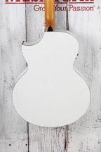 Schecter DJ Ashba Acoustic Electric Guitar Solid Spruce Top Satin White Finish