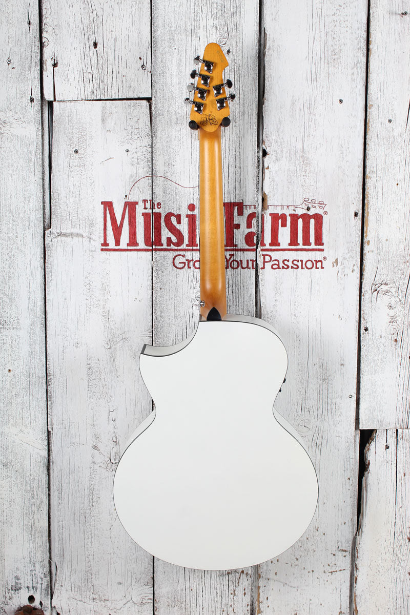 Schecter DJ Ashba Acoustic Electric Guitar Solid Spruce Top Satin White Finish