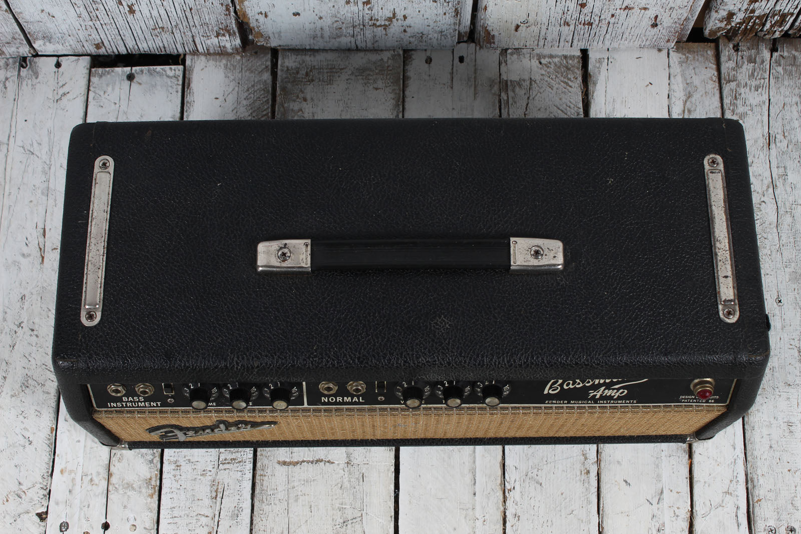 Fender Vintage 1965 Bassman Guitar Amplifier Head with Bandmaster 2 x 12 Cabinet