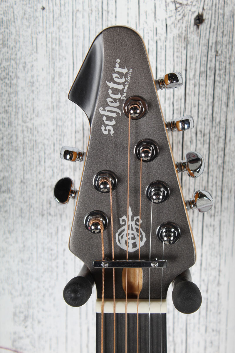 Schecter DJ Ashba Acoustic Electric Guitar Solid Spruce Top Carbon Grey Finish