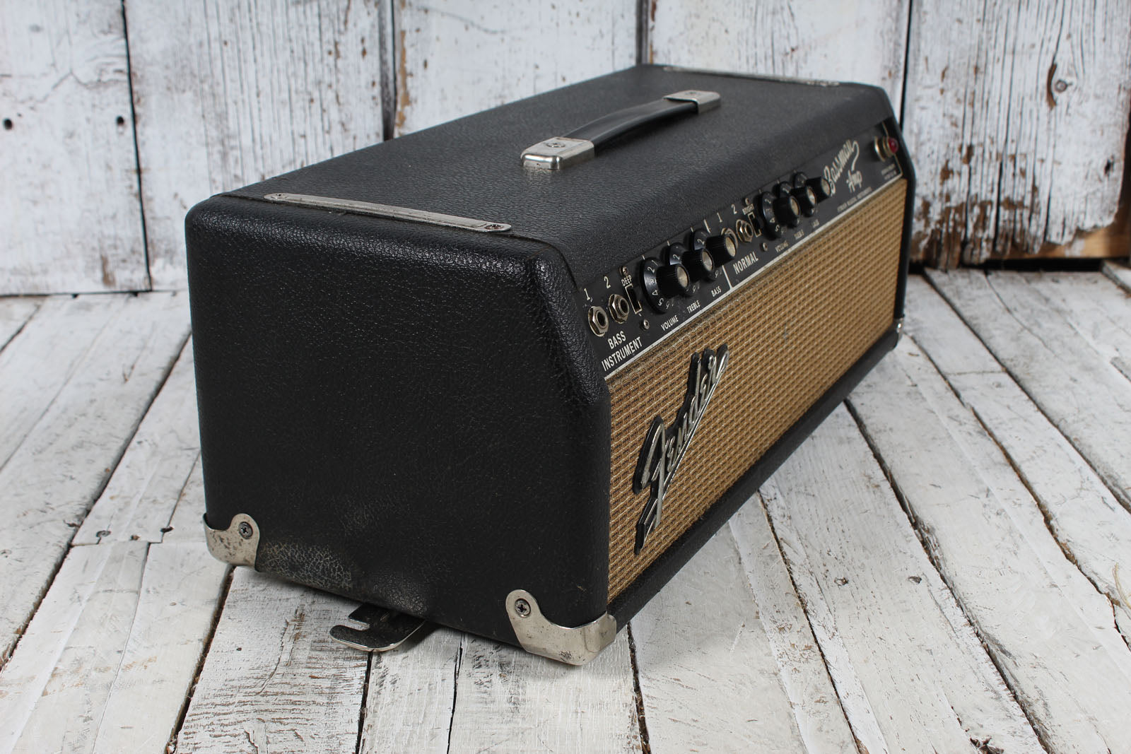 Fender Vintage 1965 Bassman Guitar Amplifier Head with Bandmaster 2 x 12 Cabinet