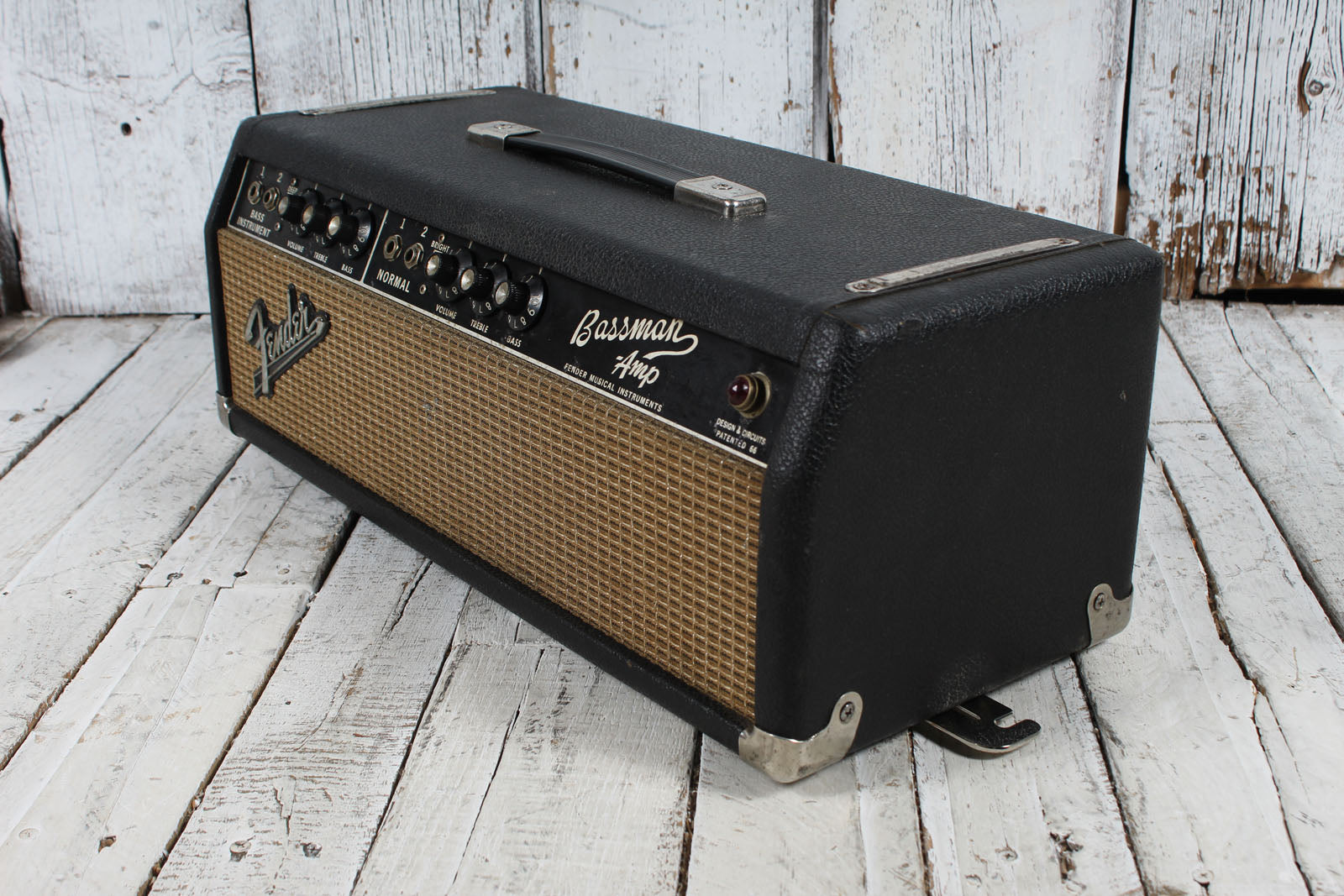 Fender Vintage 1965 Bassman Guitar Amplifier Head with Bandmaster 2 x 12 Cabinet