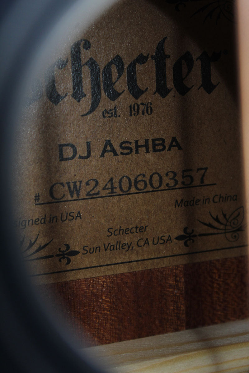 Schecter DJ Ashba Acoustic Electric Guitar Solid Spruce Top Carbon Grey Finish