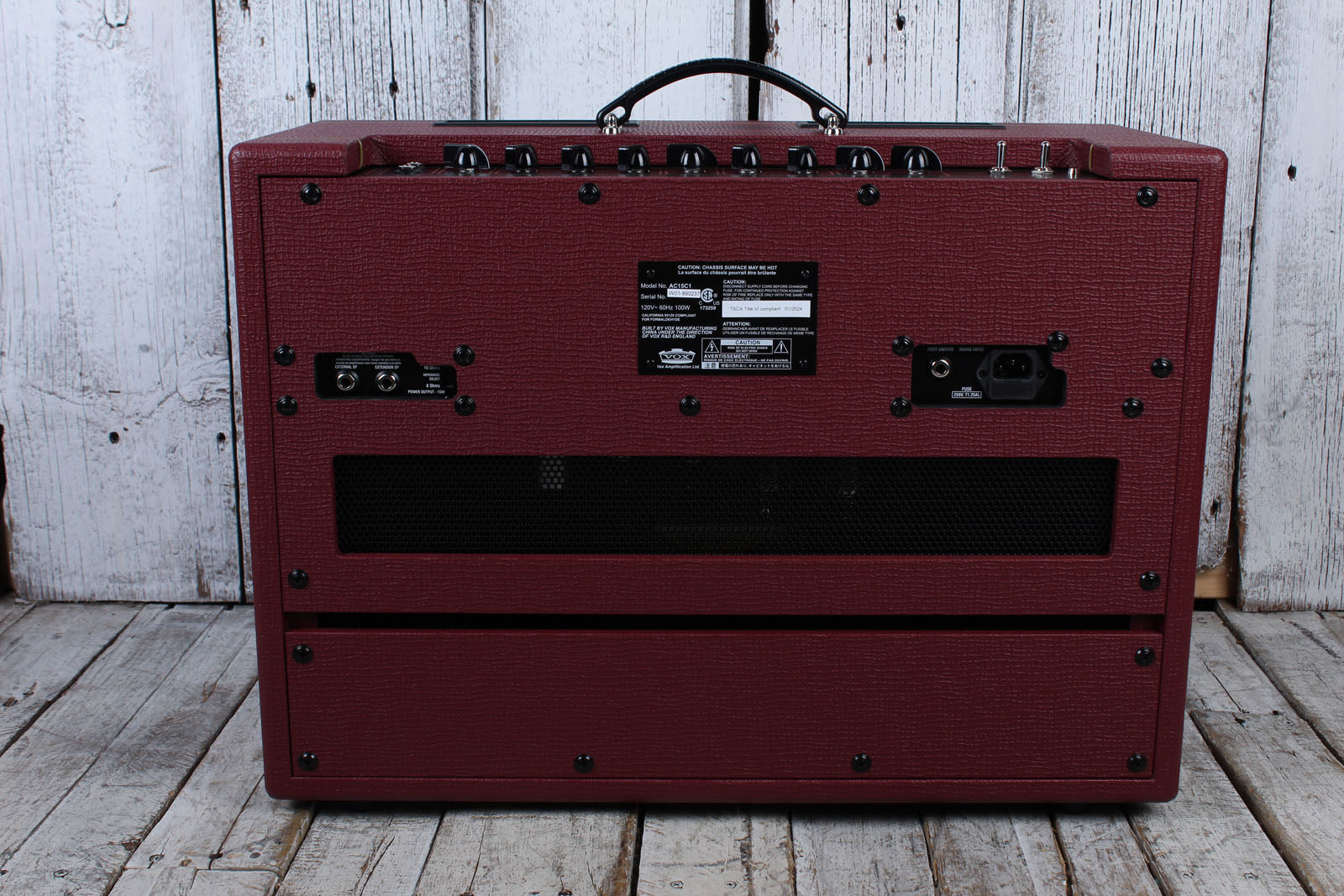 VOX AC15C1 Red Limited Edition Electric Guitar Amplifier 1 x 12 Tube Combo Amp