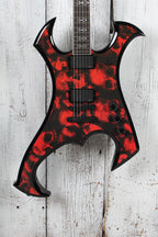 Schecter Wylde Audio Berzerker Solid Body Electric Guitar Blood Skull