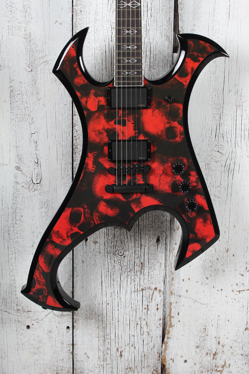 Schecter Wylde Audio Berzerker Solid Body Electric Guitar Blood Skull