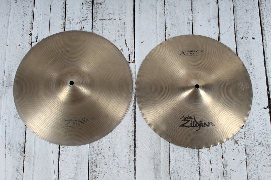 Zildjian Mastersound Hi Hat Cymbal Pair 14 Inch Hi-Hat Drum Cymbals