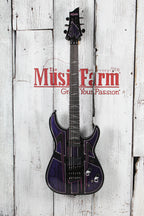 Schecter C-1 FR-S Przym Vespid Solid Body Electric Guitar Purple Pryzm