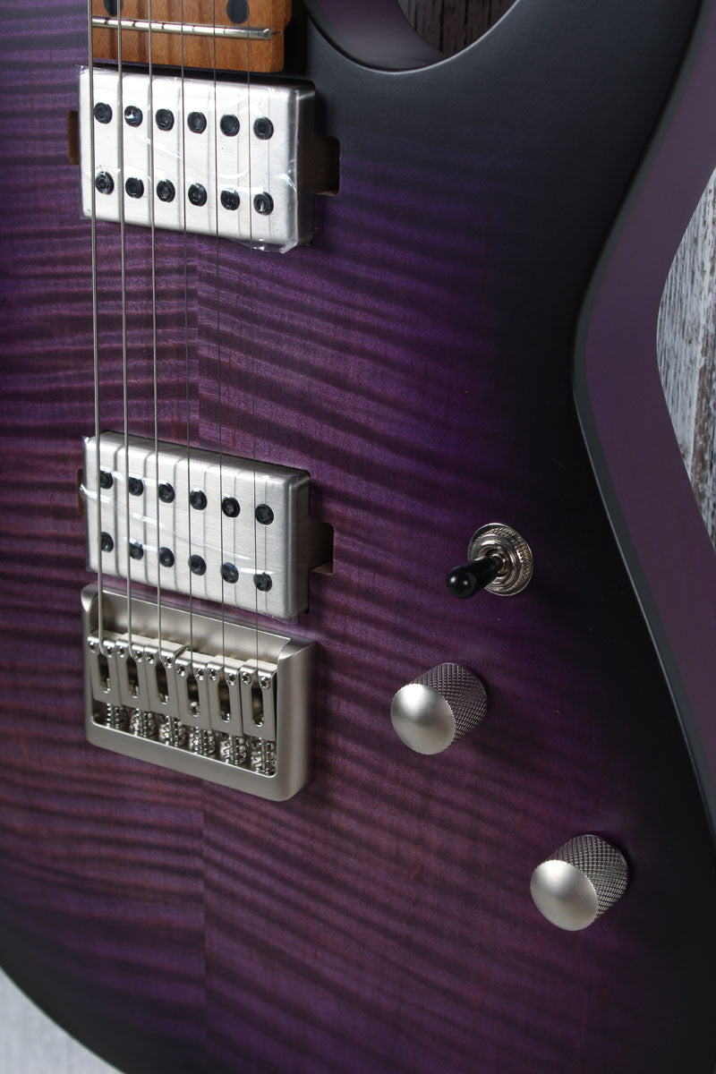 Schecter C-1 Standard Plus Electric Guitar Flame Maple Transparent Purple Burst