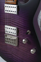 Schecter C-1 Standard Plus Electric Guitar Flame Maple Transparent Purple Burst