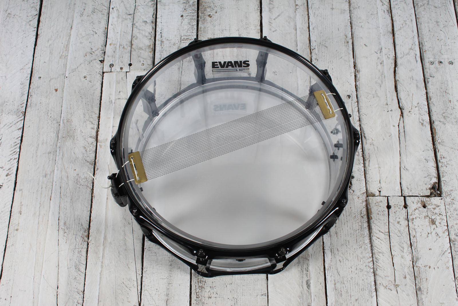 Pork Pie Clear Piglite Snare Drum 5 1/2 x 14 Acrylic Shell Snare Drum