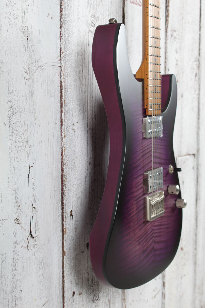 Schecter C-1 Standard Plus Electric Guitar Flame Maple Transparent Purple Burst
