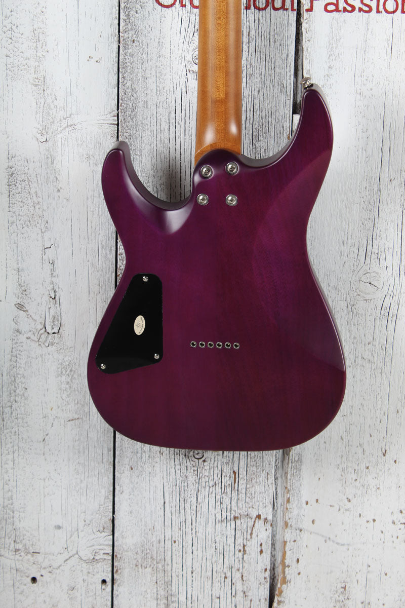 Schecter C-1 Standard Plus Electric Guitar Flame Maple Transparent Purple Burst