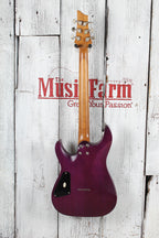 Schecter C-1 Standard Plus Electric Guitar Flame Maple Transparent Purple Burst