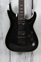Schecter Omen Extreme-6 Electric Guitar Quilt Maple Top See-Thru Black