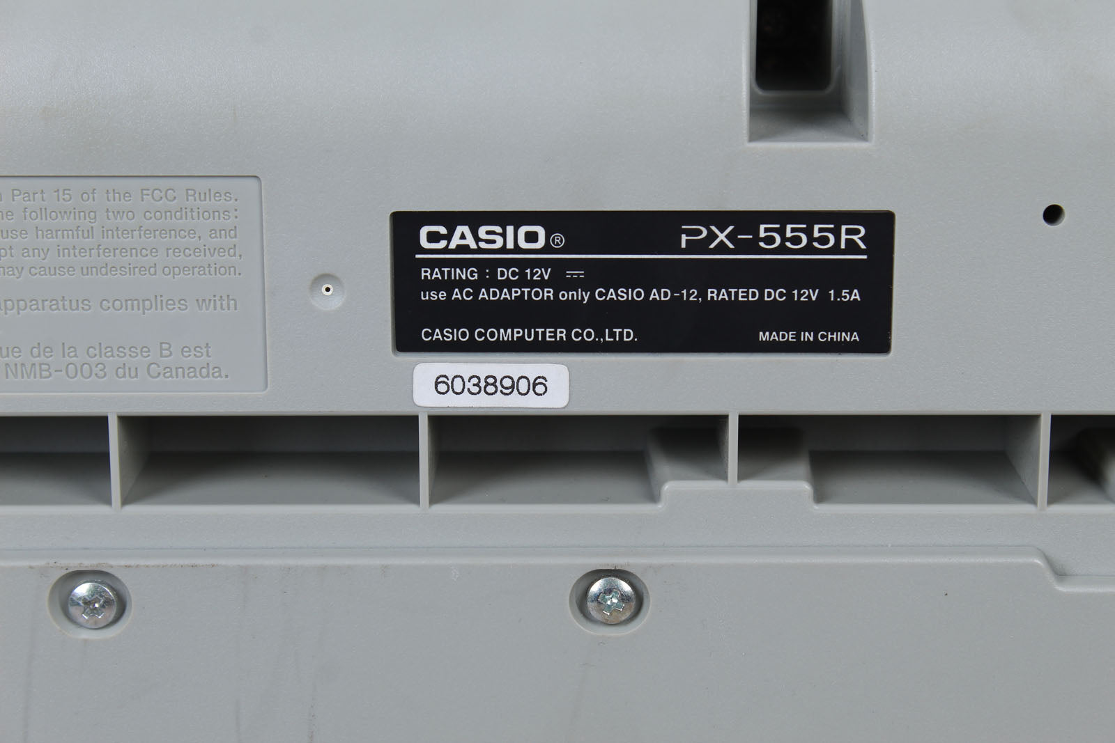 Casio Privia PX-555R Digital Piano 88 Key Digital Keyboard with Power Supply