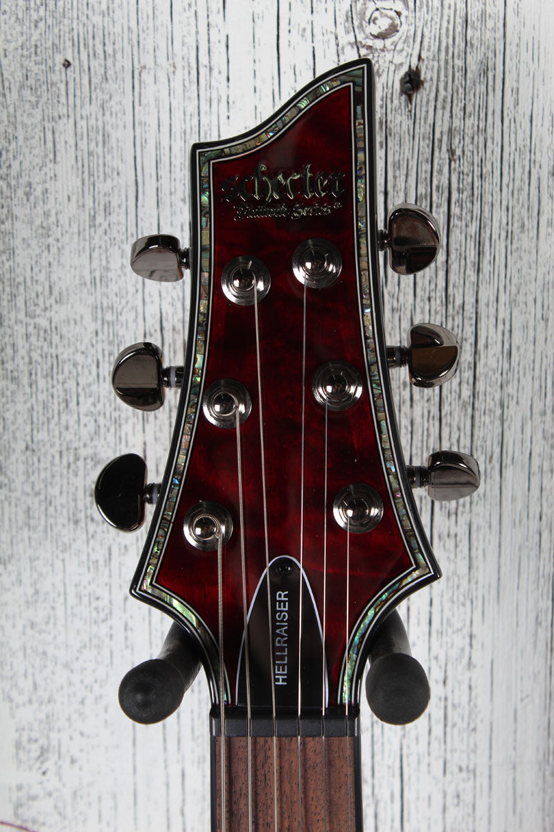 Schecter Hellraiser C-1 Electric Guitar Quilt Maple Top Black Cherry Finish
