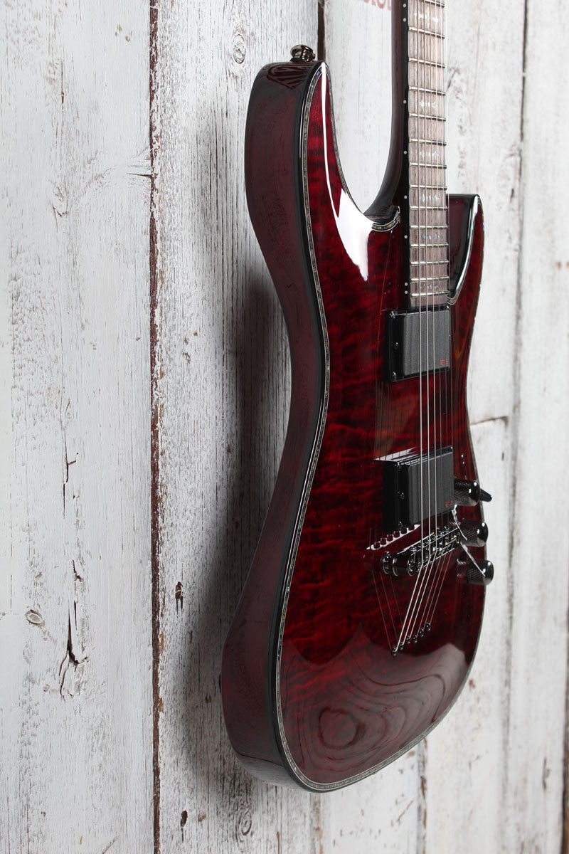 Schecter Hellraiser C-1 Electric Guitar Quilt Maple Top Black Cherry Finish