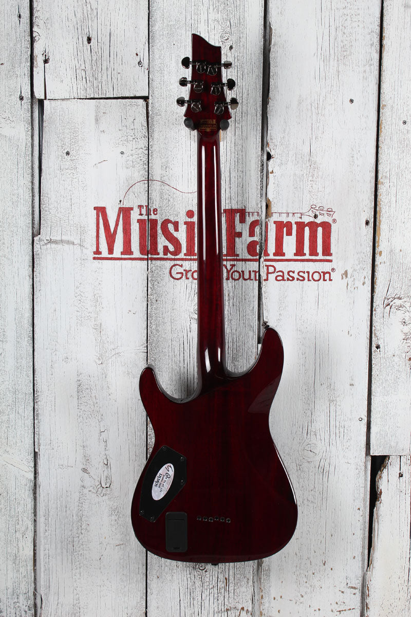 Schecter Hellraiser C-1 Electric Guitar Quilt Maple Top Black Cherry Finish