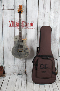 PRS SE McCarty 594 Singlecut Electric Guitar Flame Maple Top Charcoal w Gig Bag