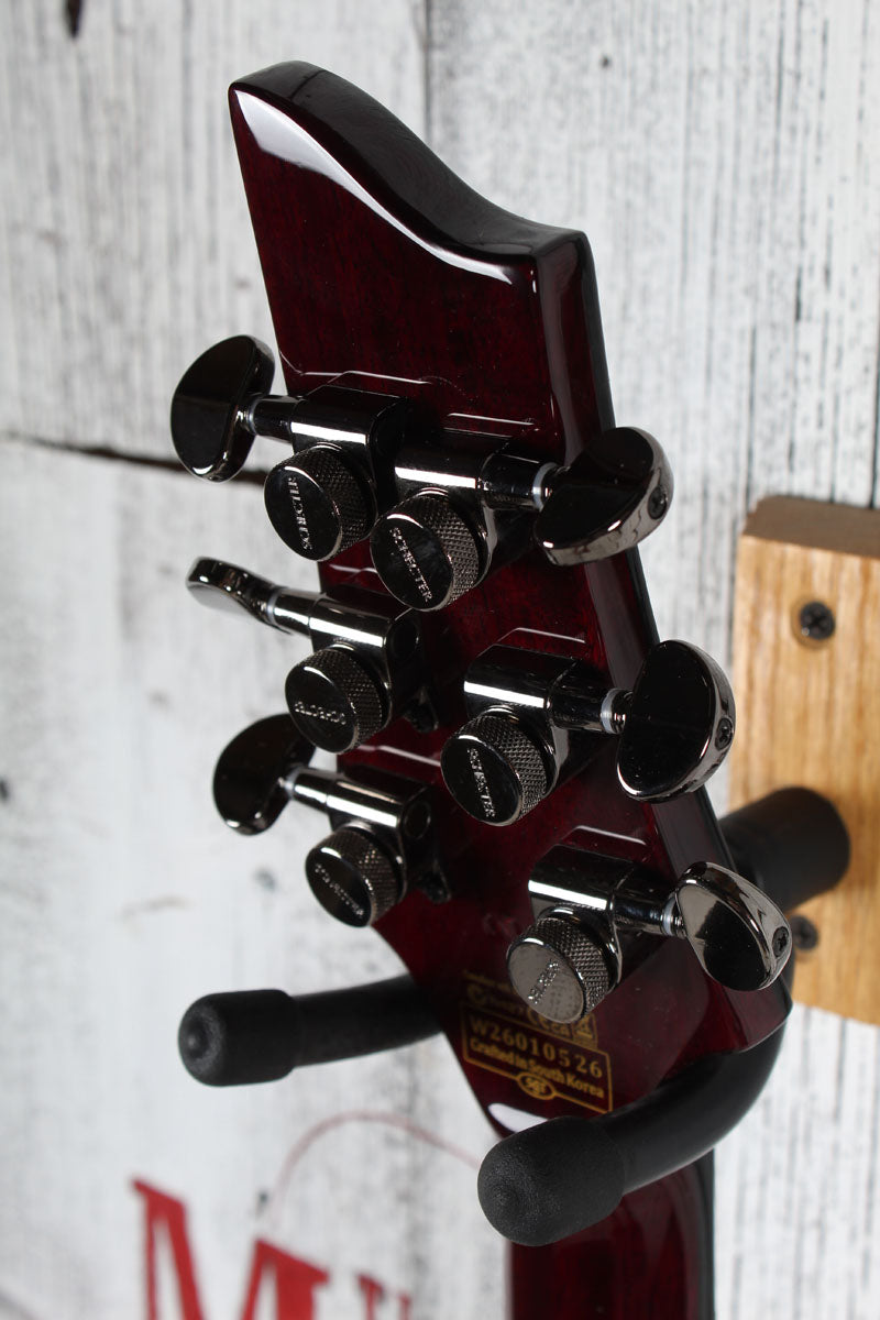 Schecter Hellraiser C-1 Electric Guitar Quilt Maple Top Black Cherry Finish