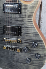 Load image into Gallery viewer, PRS SE McCarty 594 Singlecut Electric Guitar Flame Maple Top Charcoal w Gig Bag