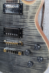 PRS SE McCarty 594 Singlecut Electric Guitar Flame Maple Top Charcoal w Gig Bag