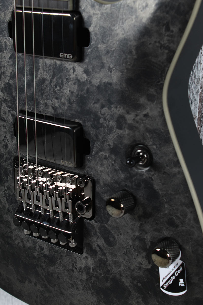 Schecter Ernie C C-1 Solid Body Electric Guitar Black Reign Finish