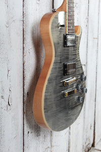 PRS SE McCarty 594 Singlecut Electric Guitar Flame Maple Top Charcoal w Gig Bag