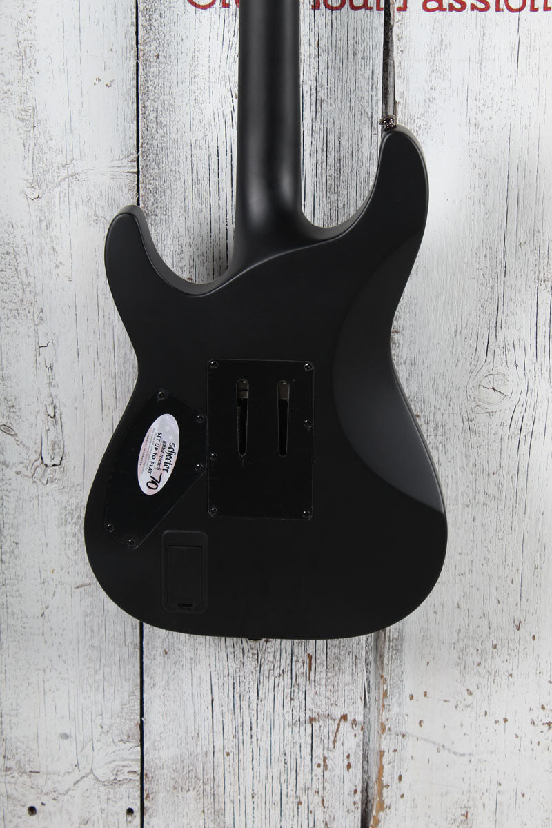 Schecter Ernie C C-1 Solid Body Electric Guitar Black Reign Finish