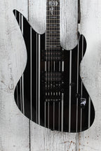 Schecter Synyster Standard Electric Guitar Gloss Black with Silver Pinstripes