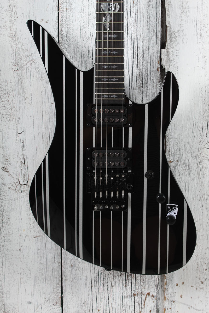 Schecter Synyster Standard Electric Guitar Gloss Black with Silver Pinstripes