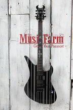 Schecter Synyster Standard Electric Guitar Gloss Black with Silver Pinstripes